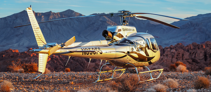 Enjoy breath-taking scenery on the Las Vegas Valley of Fire Landing helicopter tour!