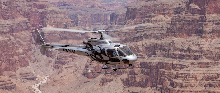 Book the Grand Canyon West Rim extended helicopter air tour featuring a longer 30 mile flight above and below the West Rim of the Grand Canyon!