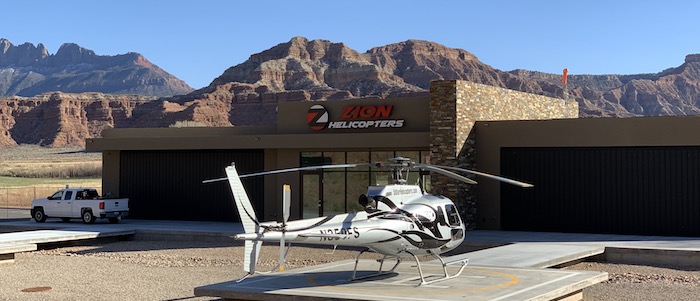 Our Zion National Park 15 mile helicopter flight allows you to take in beautiful scenery of the Virgin River Valley with amazing panoramic views of West Temple and the large Crater Hill Volcano located within the park!