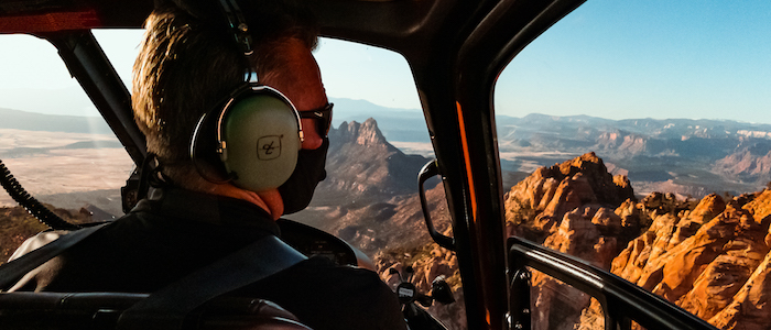 This Zion National Park 55 mile Canaan Cliffs helicopter tour is once in a lifetime flight with spectacular views of West Zion, Kolob Canyons, & Smith Mesa is like no other, but the best part of this tour is yet to come with an aerial adventure over the b